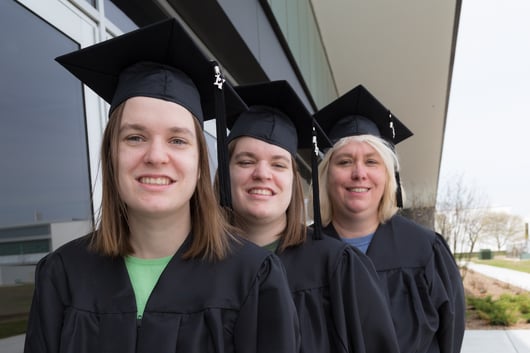 Q&A: The Bopp Family Shares Their Unique Graduation Story Amanda Ashley Audrey caps