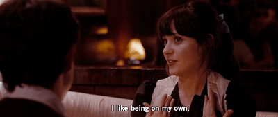 being on my own zooey
