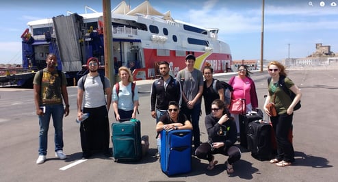 jjc students study abroad in morocco arriving in morocco joliet junior college