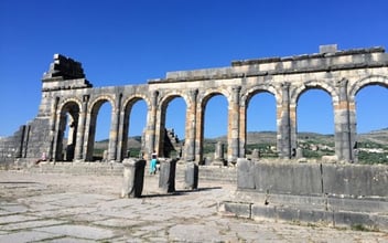 jjc students study abroad in morocco joliet junior college roman ruins volubilis