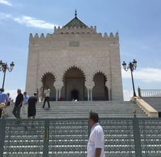 jjc students study abroad in morocco hassan tower rabat joliet junior college