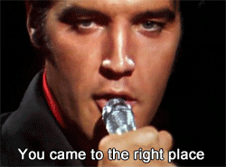 Elvis "You came to the right place" GIF 