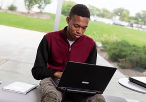 Student on computer - Event Center-1