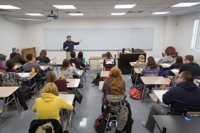 back of classroom shot