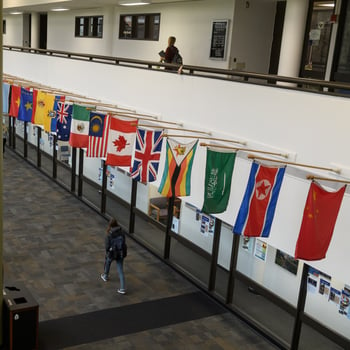 c concourse flags insta10 instagram worthy shots around campus . jjc joliet junior college c flags